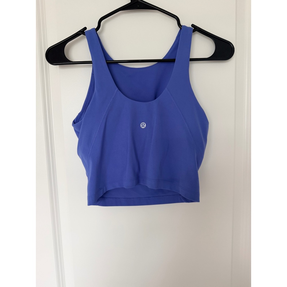 Lululemon Align High-Neck Tank Top Size 4 Periwinkle Blue W1DKES Nulu Yoga Sport - Picture 2 of 4